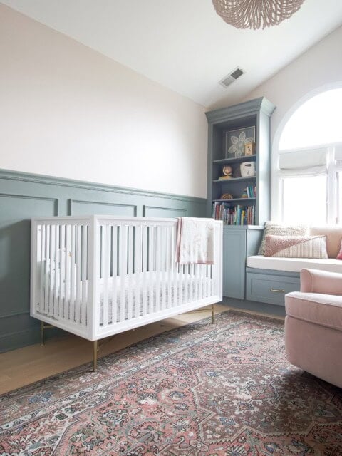 Our baby girl's green and pink nursery