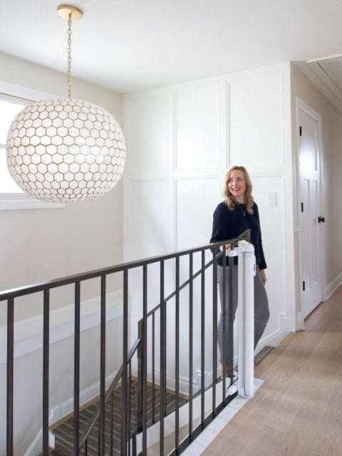 My new stairwell accent wall