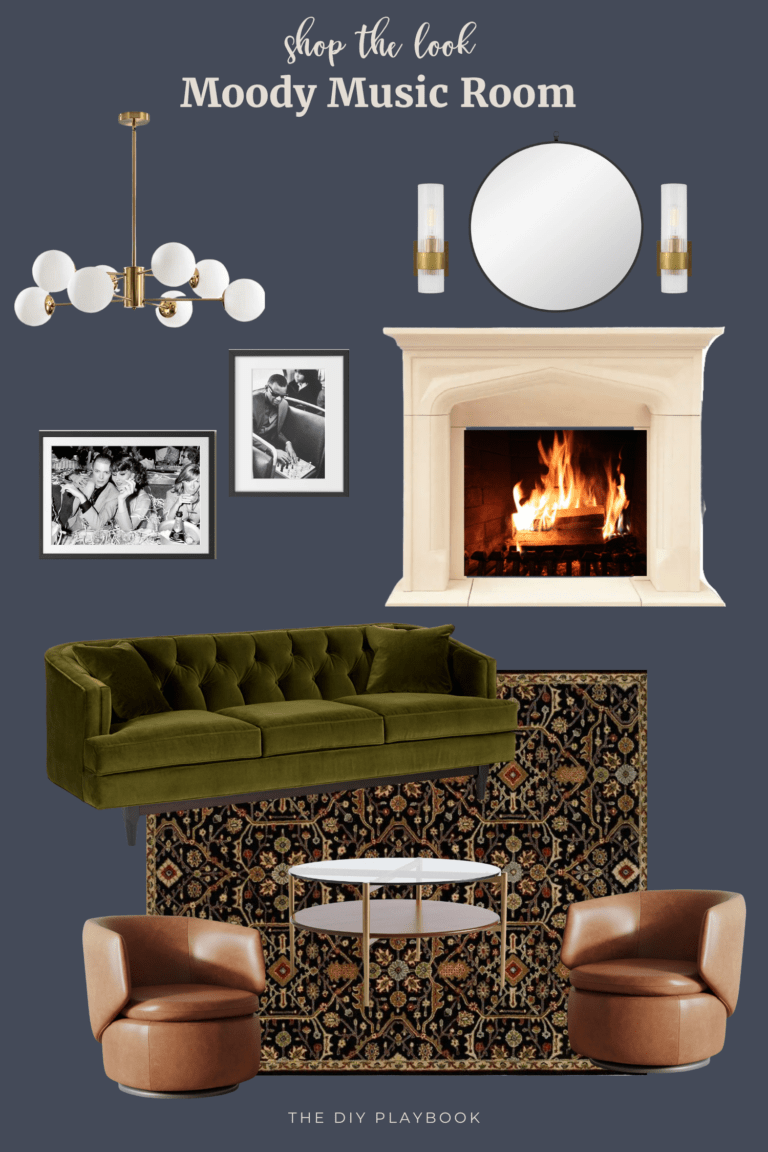 My moody music room design