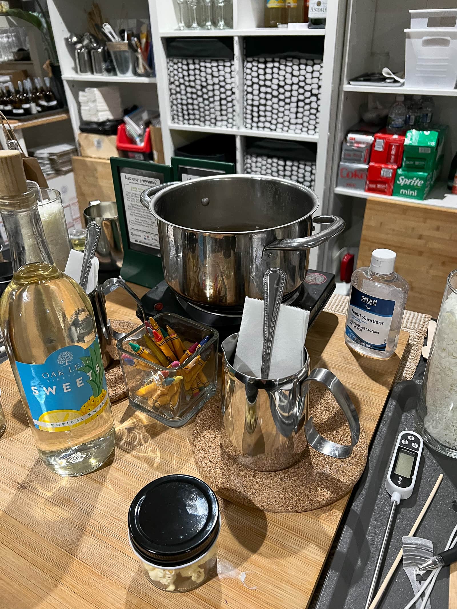 the year of us - attending a candle class