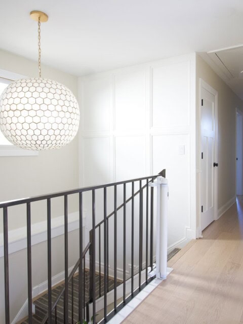 My new stairwell accent wall