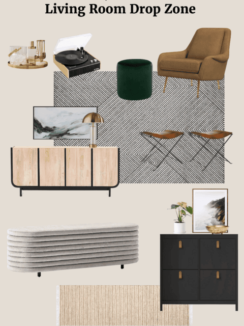 My best tips to create a living room drop zone