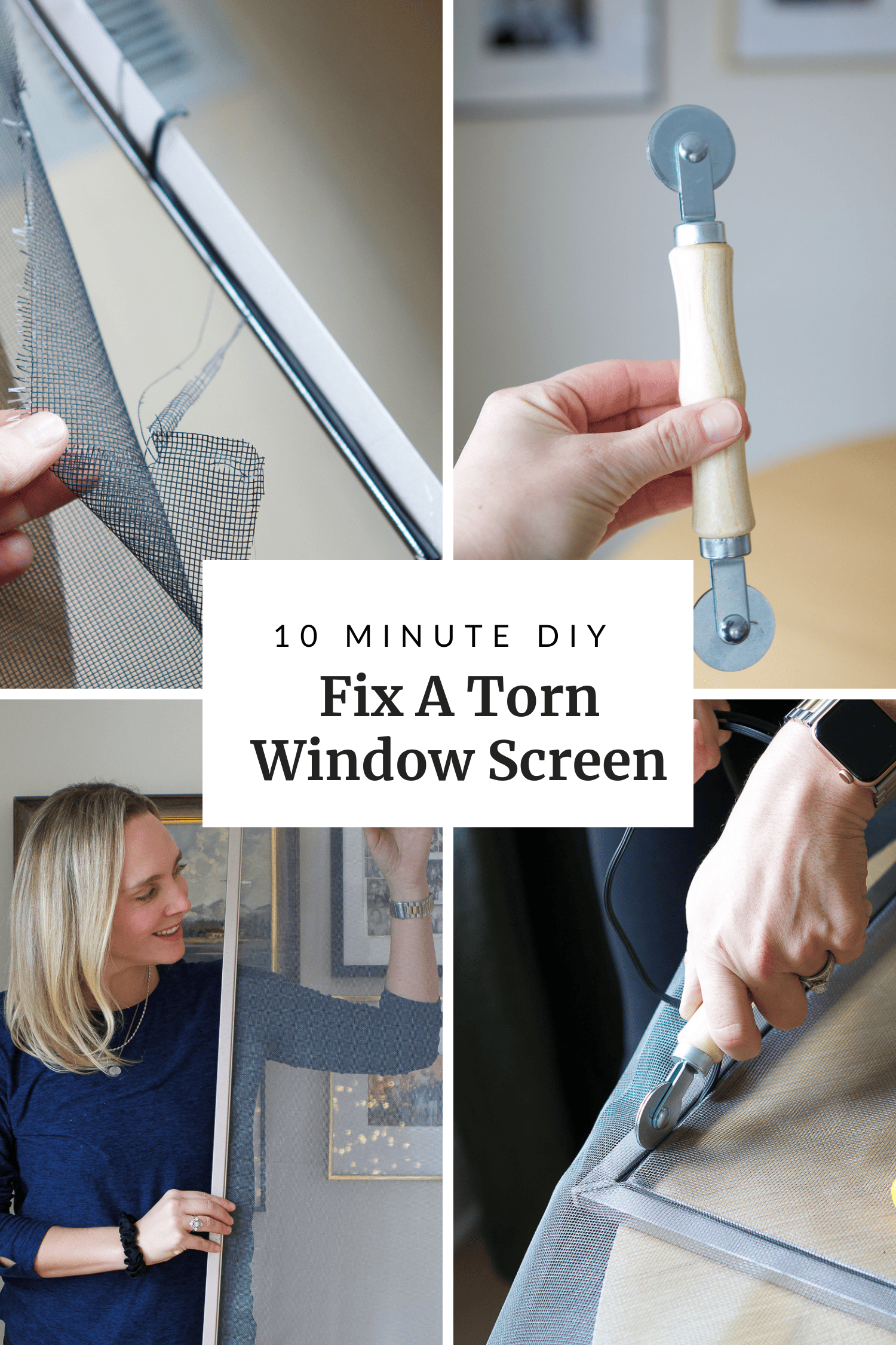 DIY window screen replacement
