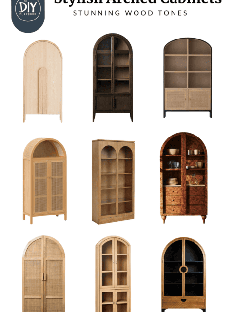 Wood arched cabinets to spruce up your home