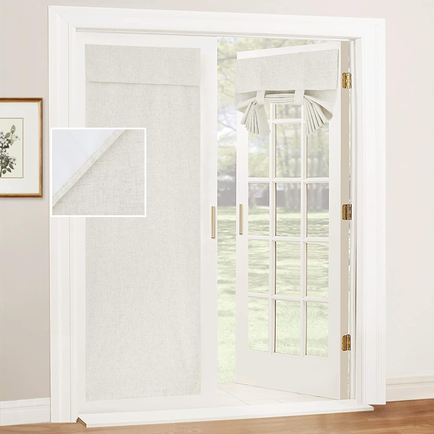 Opt for roman door shades