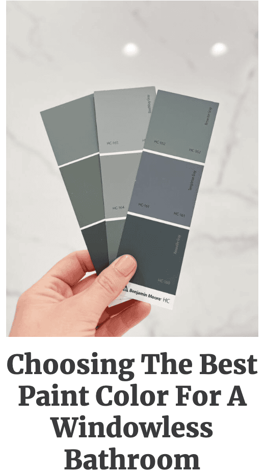 choosing the best paint color for a windowless bathroom