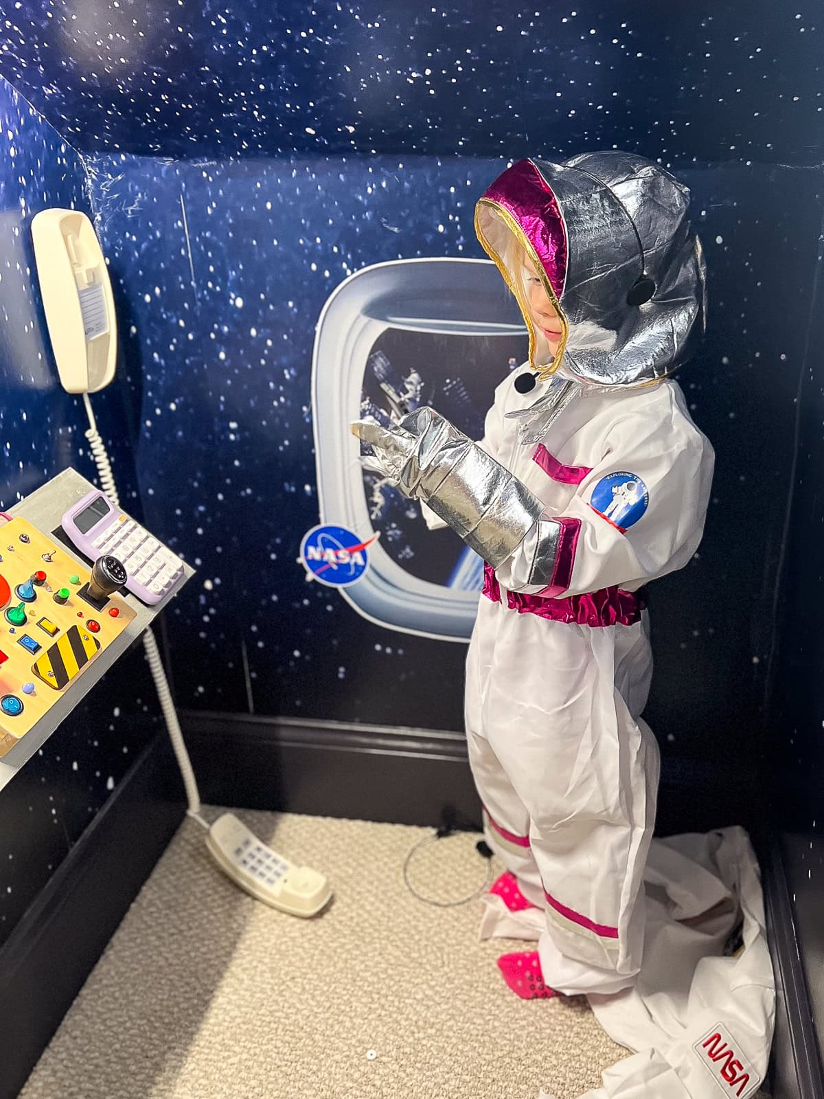 Rory in her astronaut costume