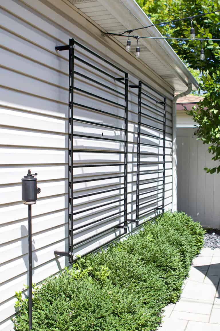 How to make modern outdoor trellis
