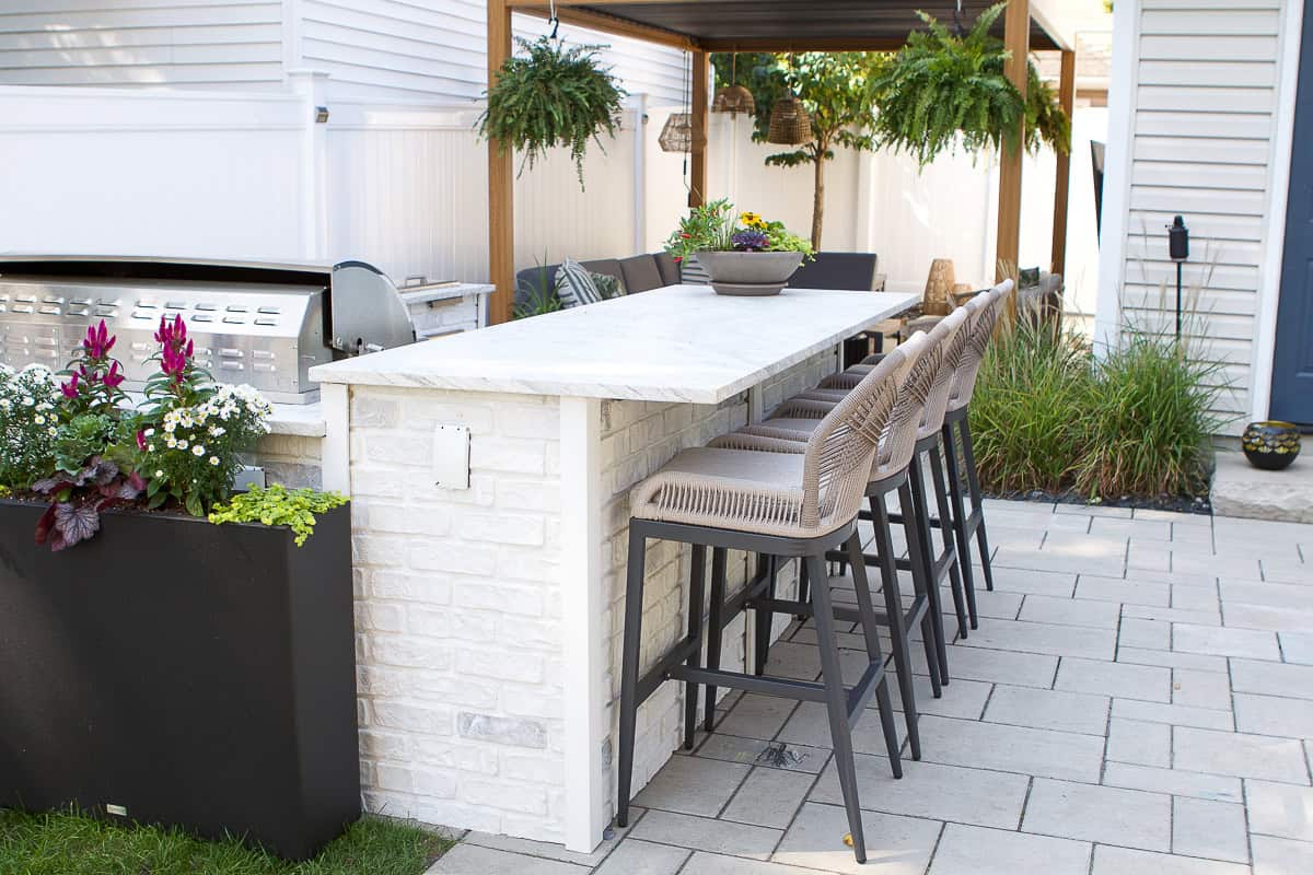 the reveal of our outdoor kitchen