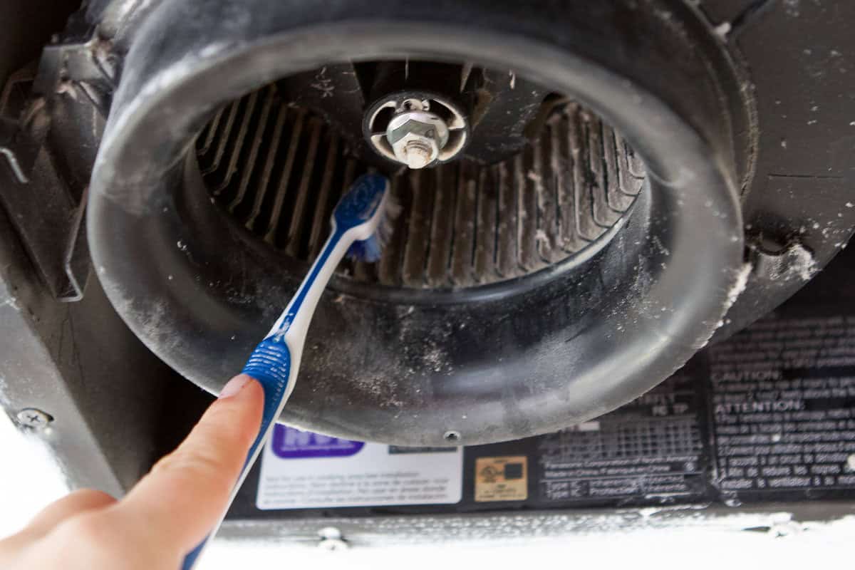 how to clean your bathroom fan
