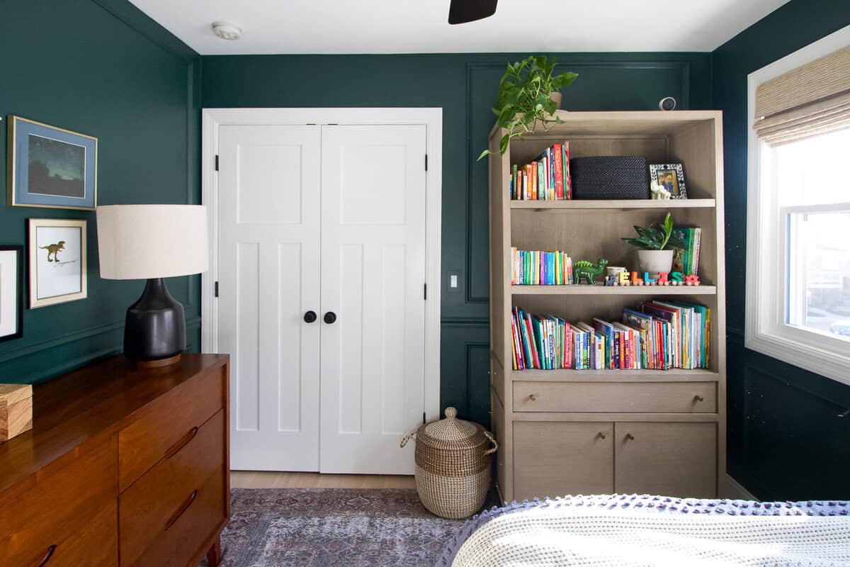 Adding a bookcase to a child's bedroom