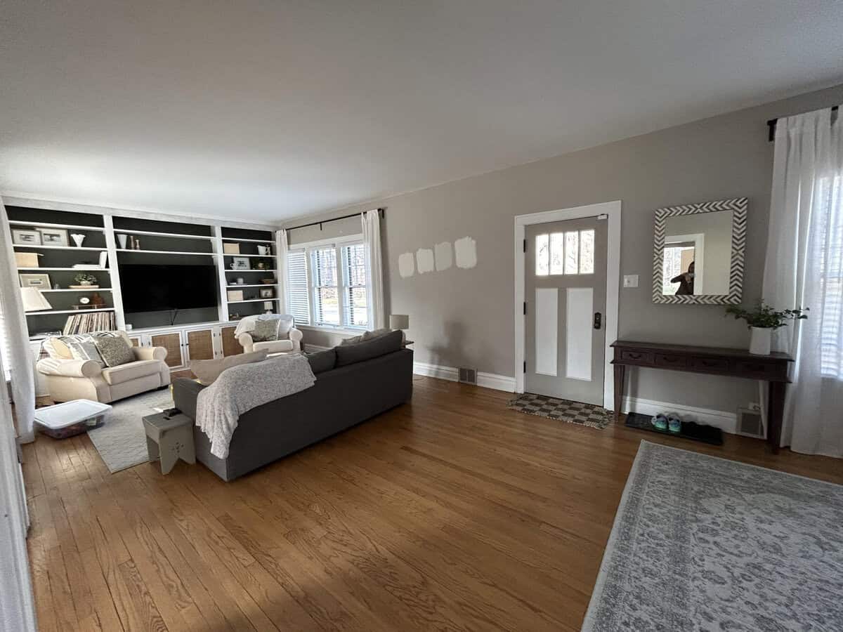 a front door that opens right into the living room