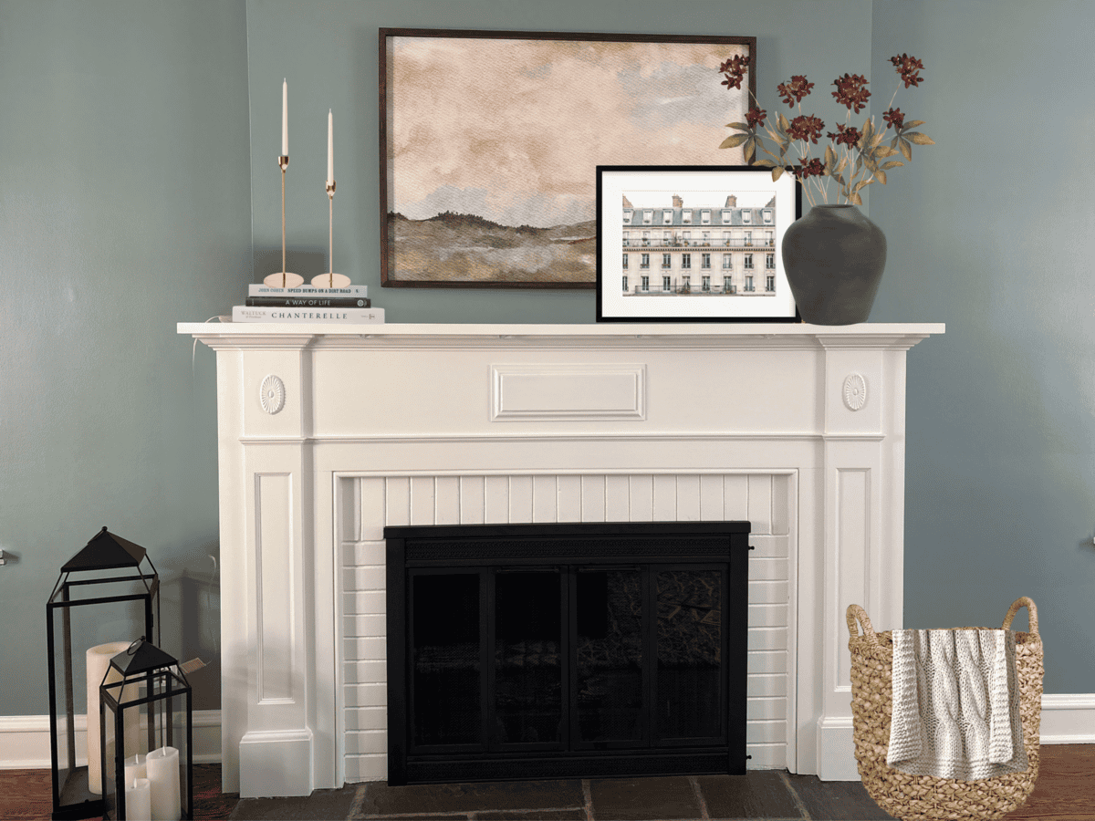 how to style a fireplace mantel