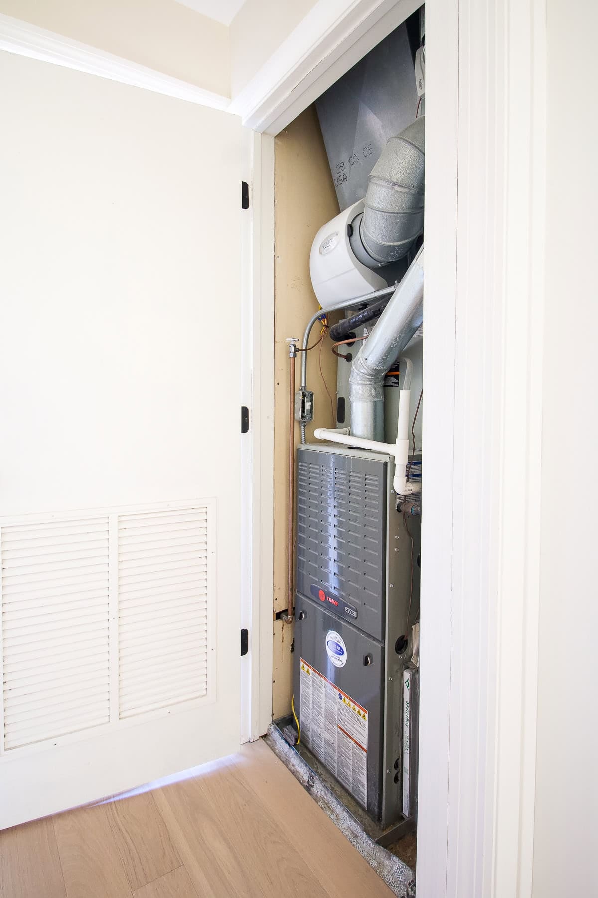 The furnace closet in our home