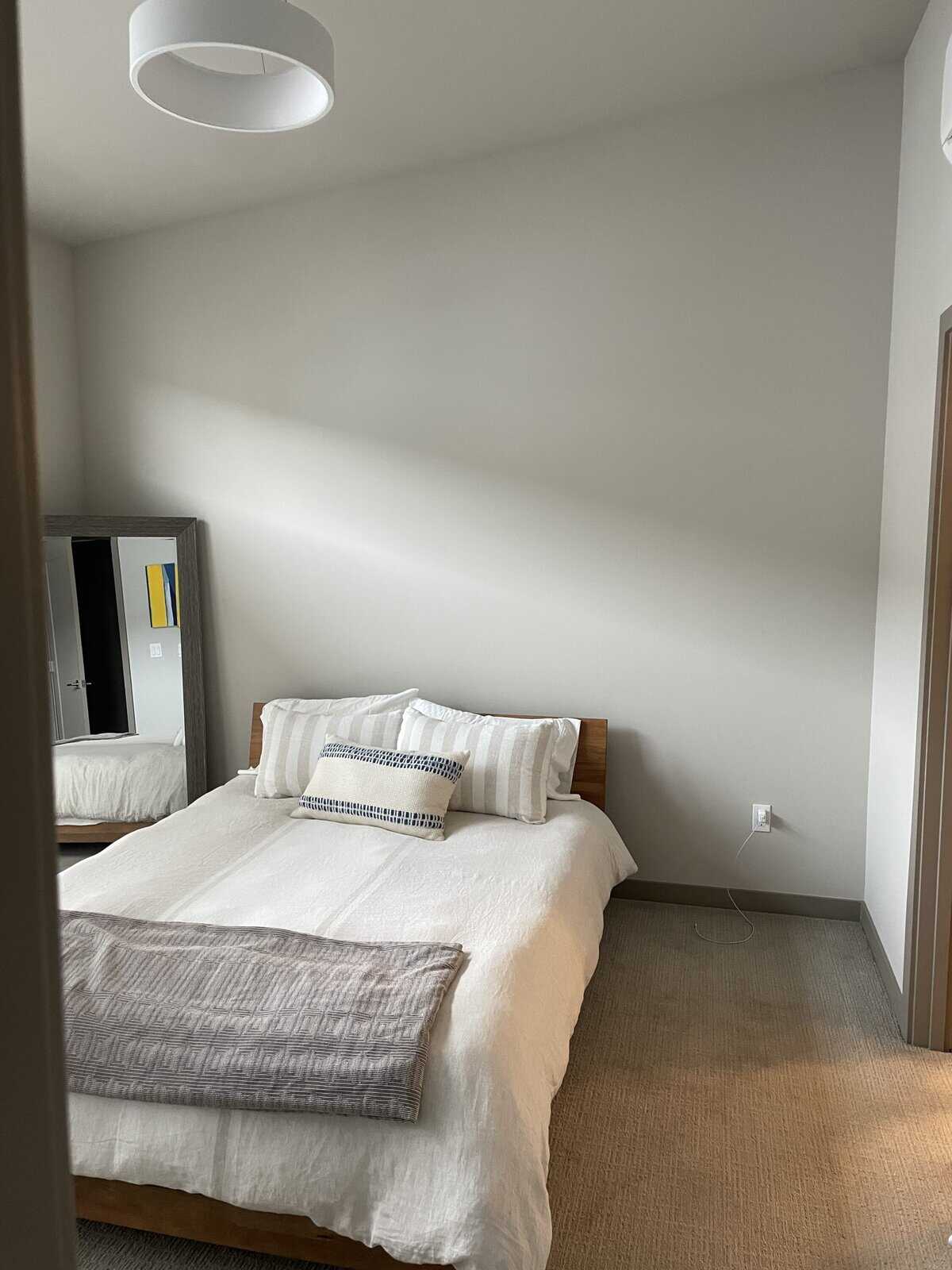 an unfinished bedroom