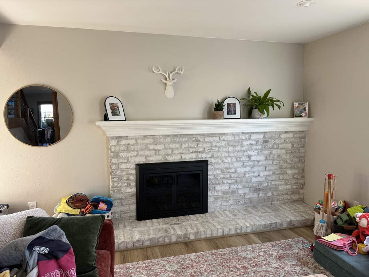 reader's fireplace mantel before